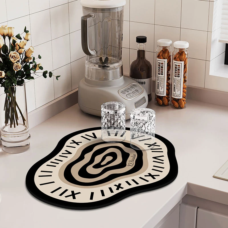 吸水皮革材质餐垫家用垫子裁剪浴室玄关秒吸水材质方便好打理