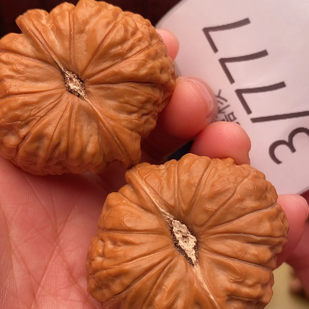 文玩核桃把件42南瓜墩