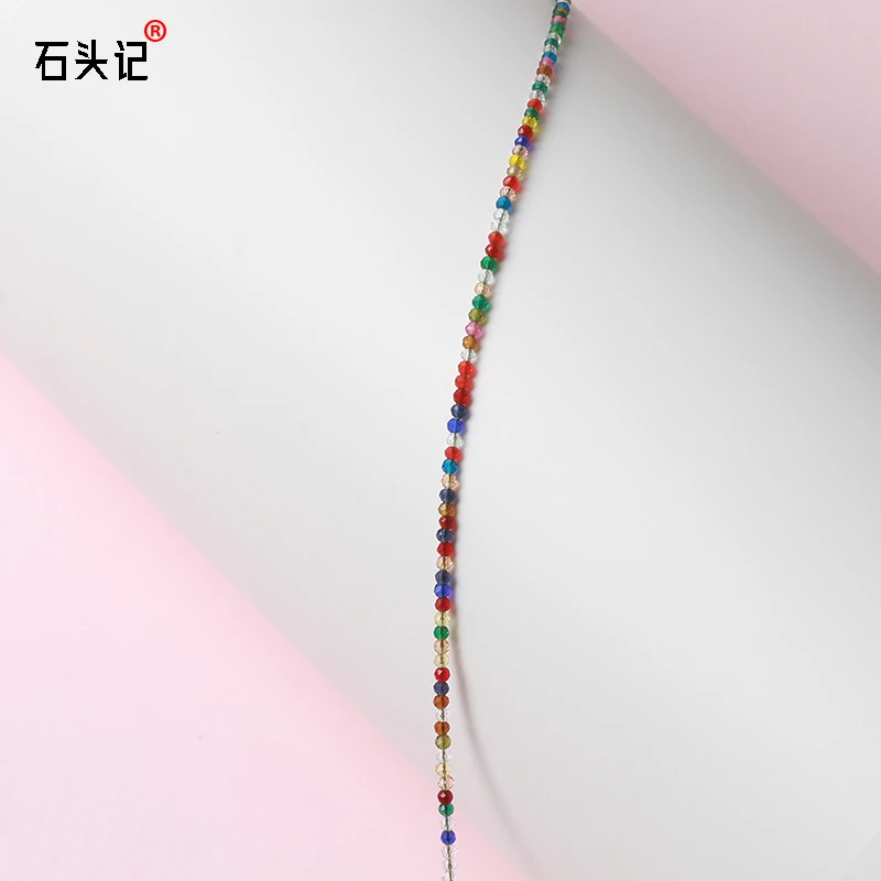 石头记眼镜链子挂脖子时尚款眼镜挂脖挂绳眼镜绳挂链虞美人彩串珠