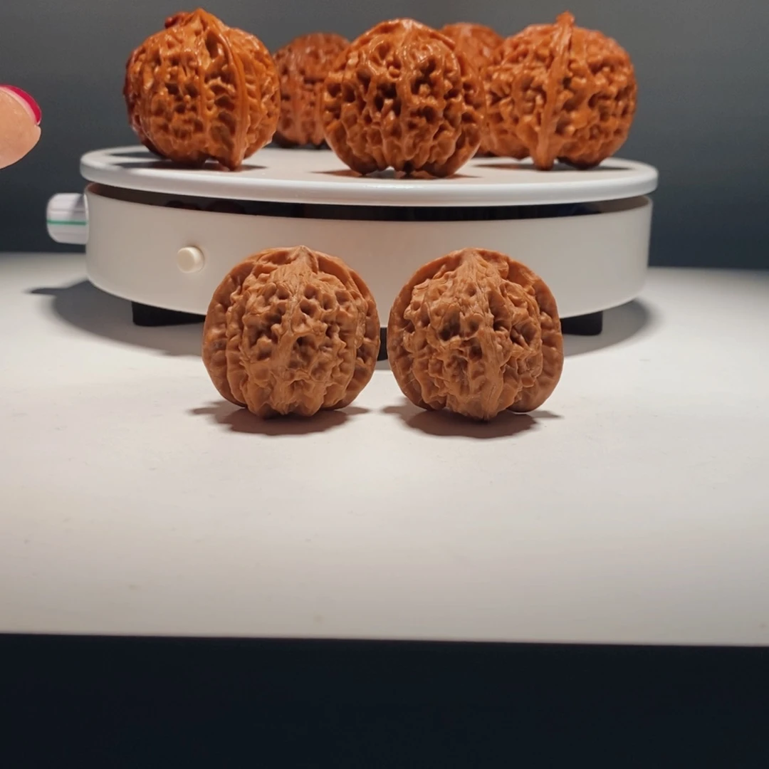 文玩核桃把件下****ㅤ  446号-逸捻橙皮苹果园-35尺