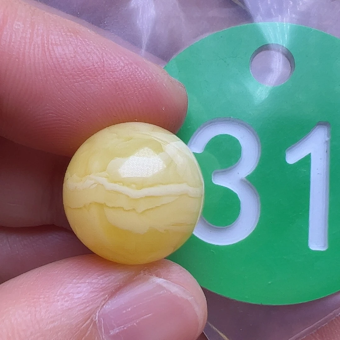 裸石蜜蜡未镶嵌14.6mm花粉