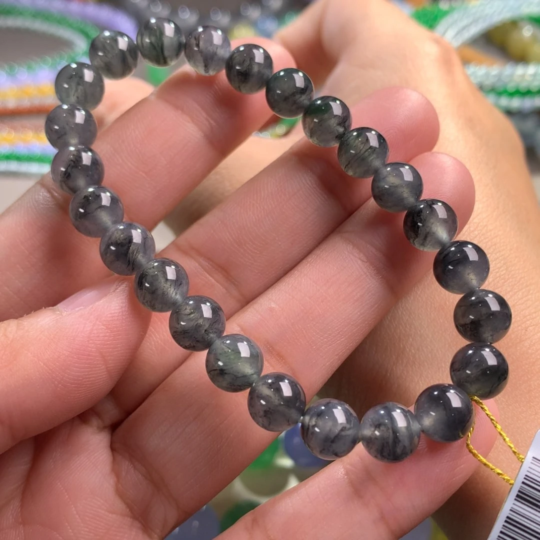 翡翠手链未镶嵌卡7.5