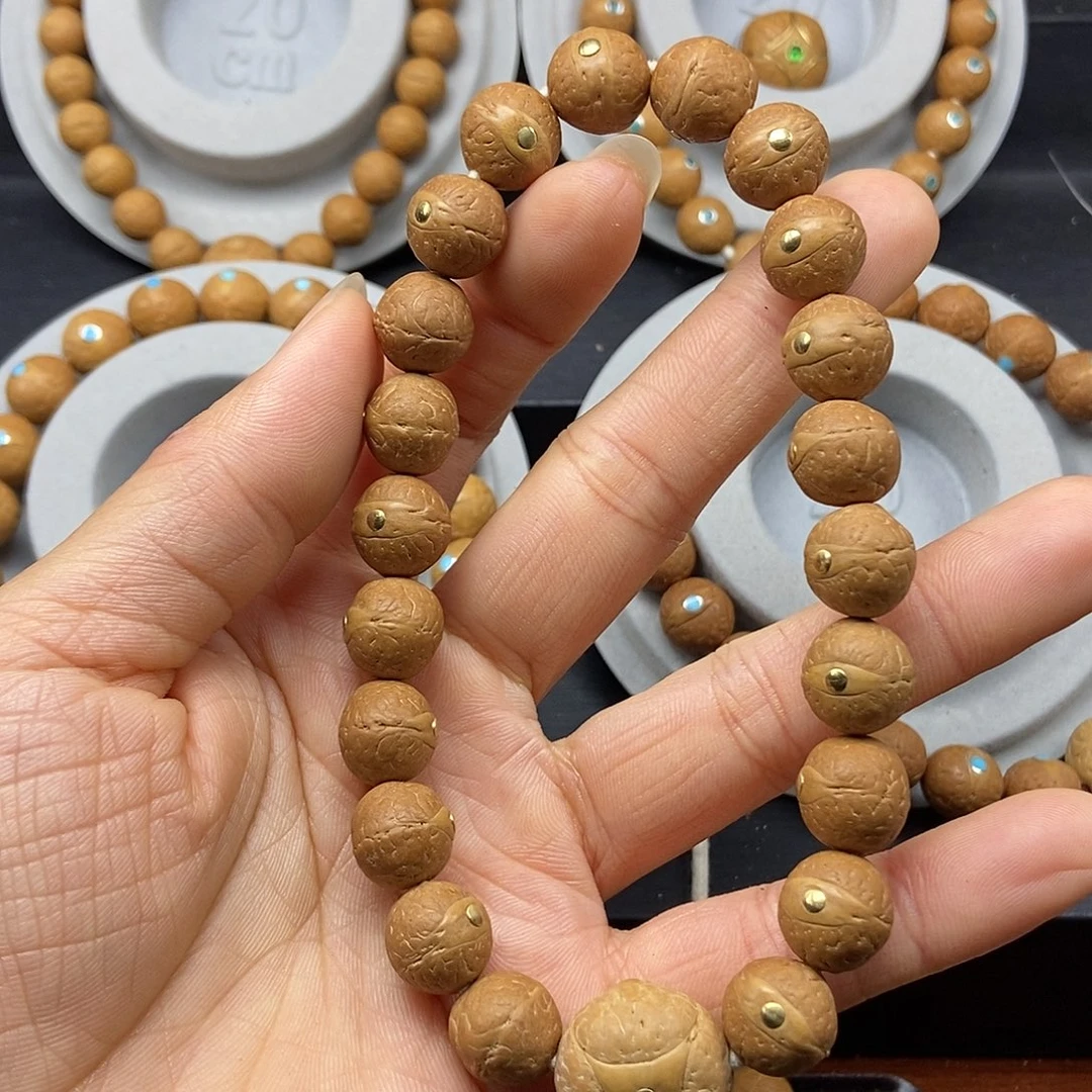 凤眼菩提手串12.5铜，25新籽