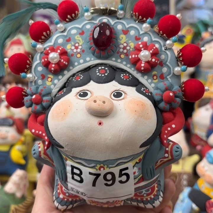 安***）摆件手捏陶艺摆件