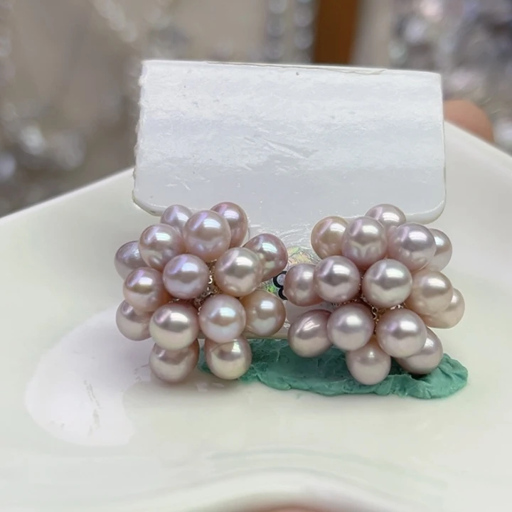 淡水珍珠耳饰未镶嵌