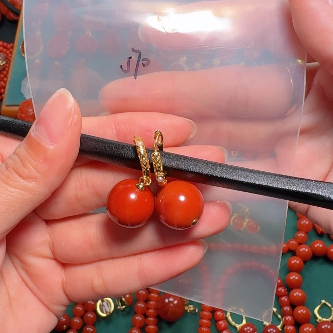 南红玛瑙南红15银S925镶嵌抹**檬