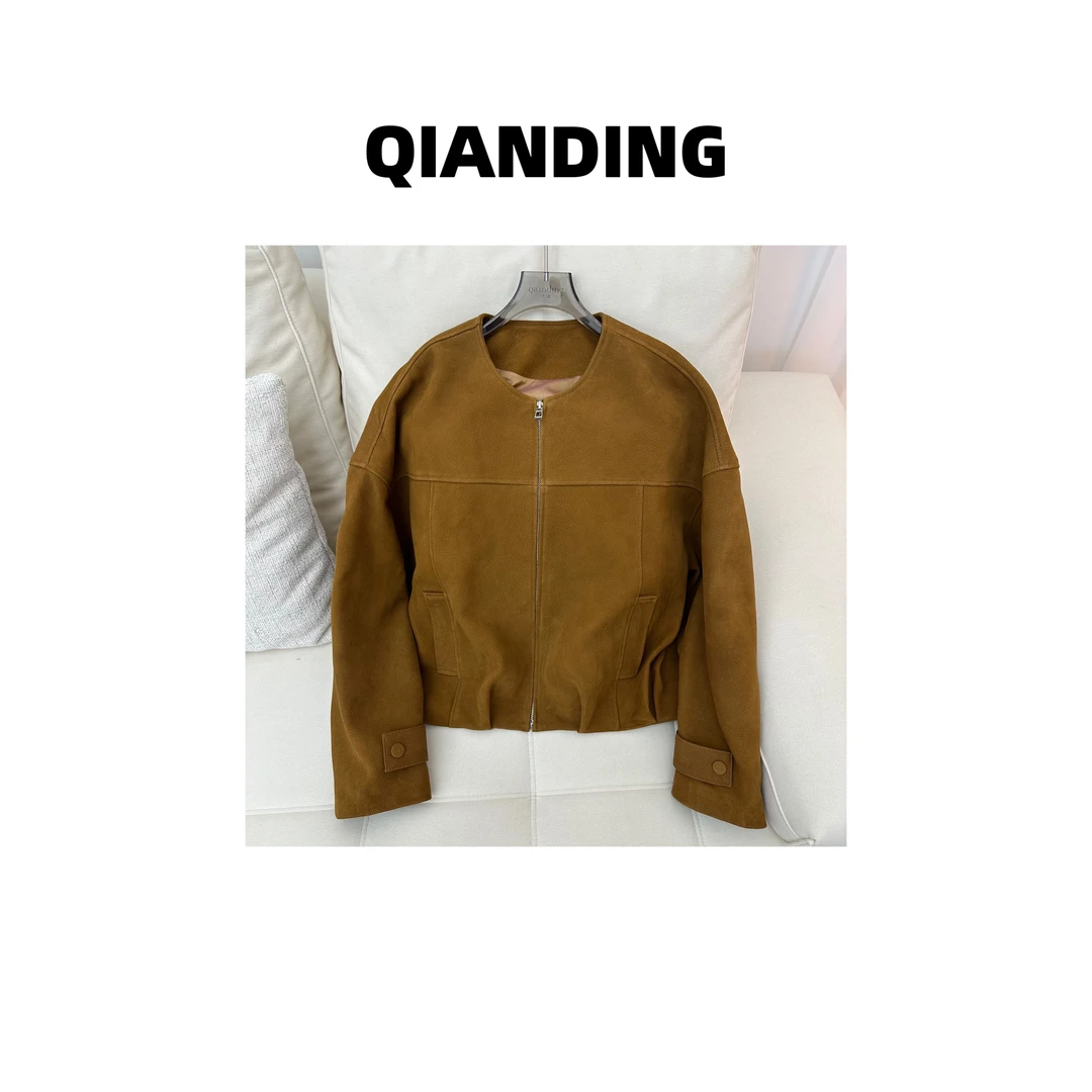 JZ【巴塔利亚】定制山羊皮肌理感柔韧有筋骨百搭真皮皮衣JZ2557