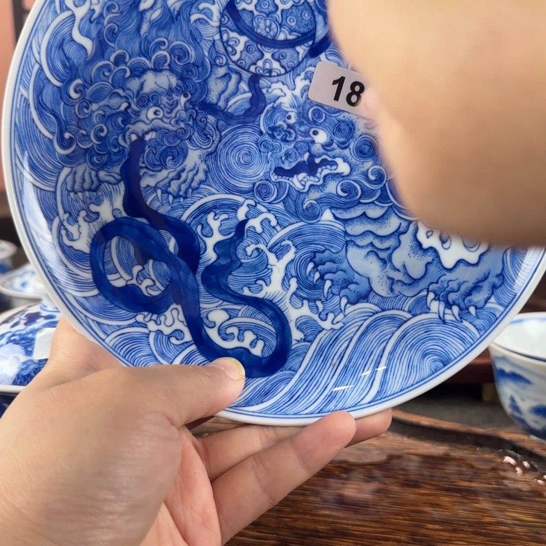 瓷片景德镇手绘青花茶器183