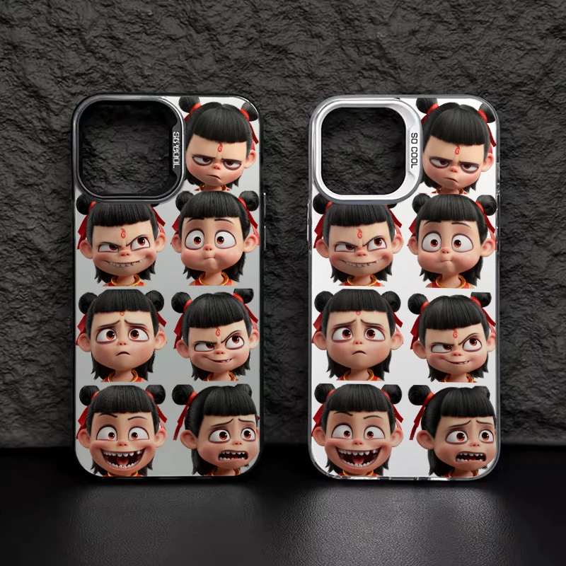 哪吒表情包适用苹果iPhone16苹果14promax小米15华为软手机壳元气