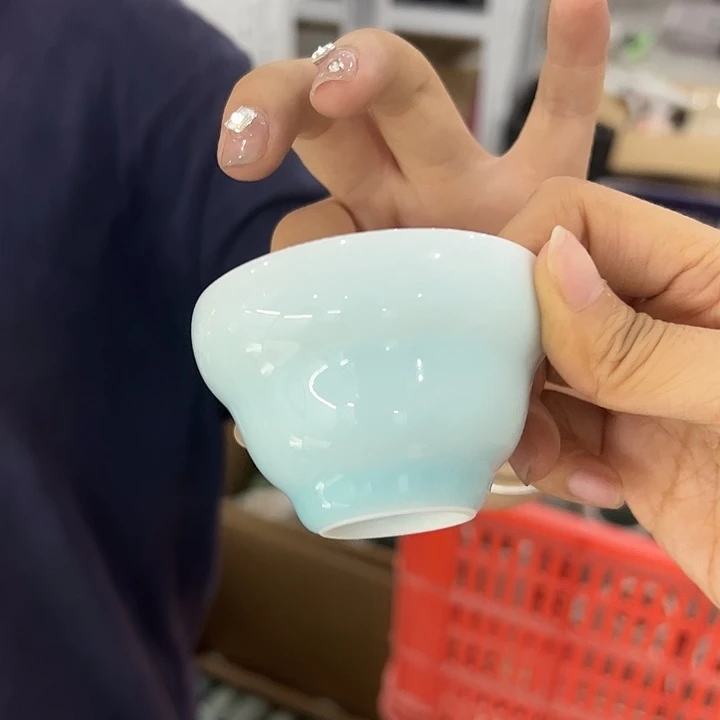 龙泉云间青瓷小米茶器
