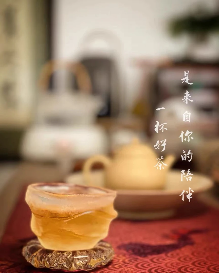 手工雕刻云翼杯水晶主人杯