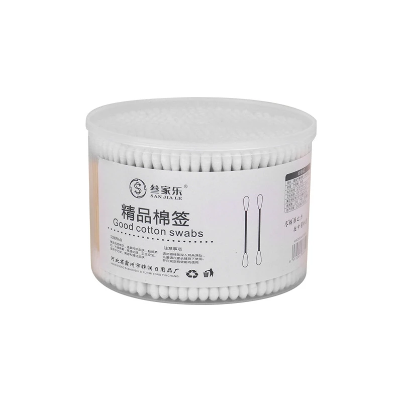 【500支】棉签一盒家用一次性双头清洁棉棒