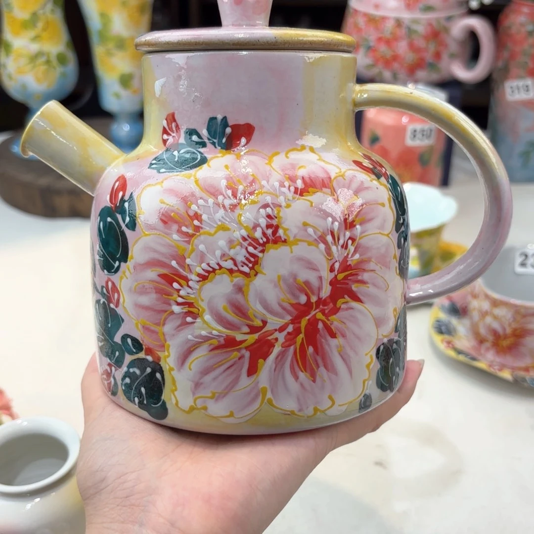 景德镇手绘高温釉下彩陶瓷茶具