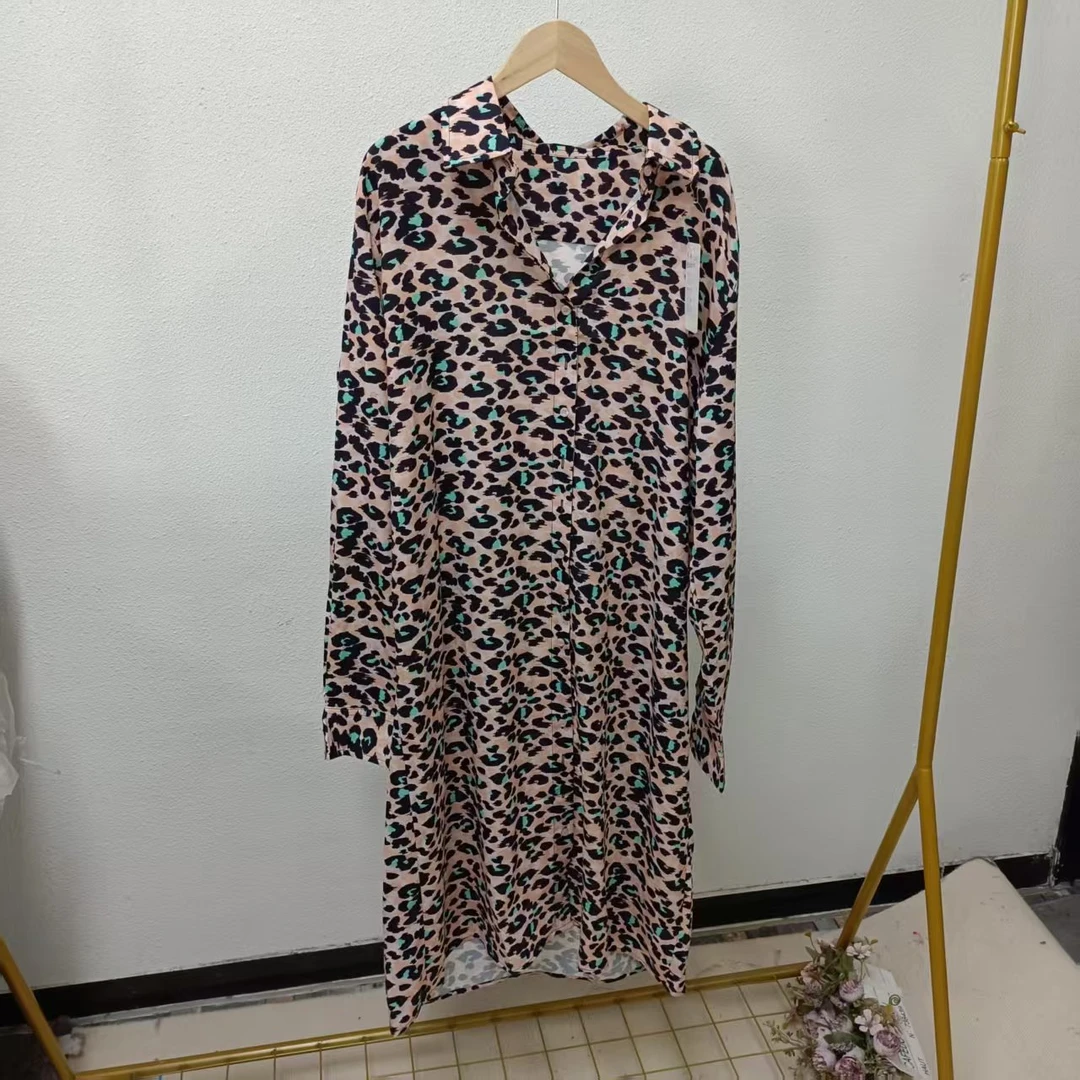 唯琳剪标   3仓P2-3-22010款   花色长款衬衫连衣裙