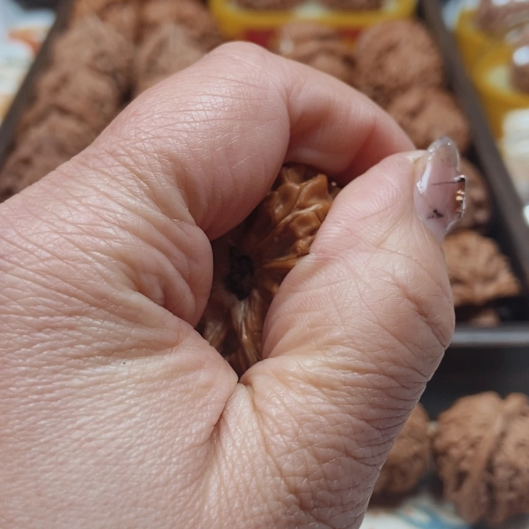 丫***3文玩核桃把件三棱