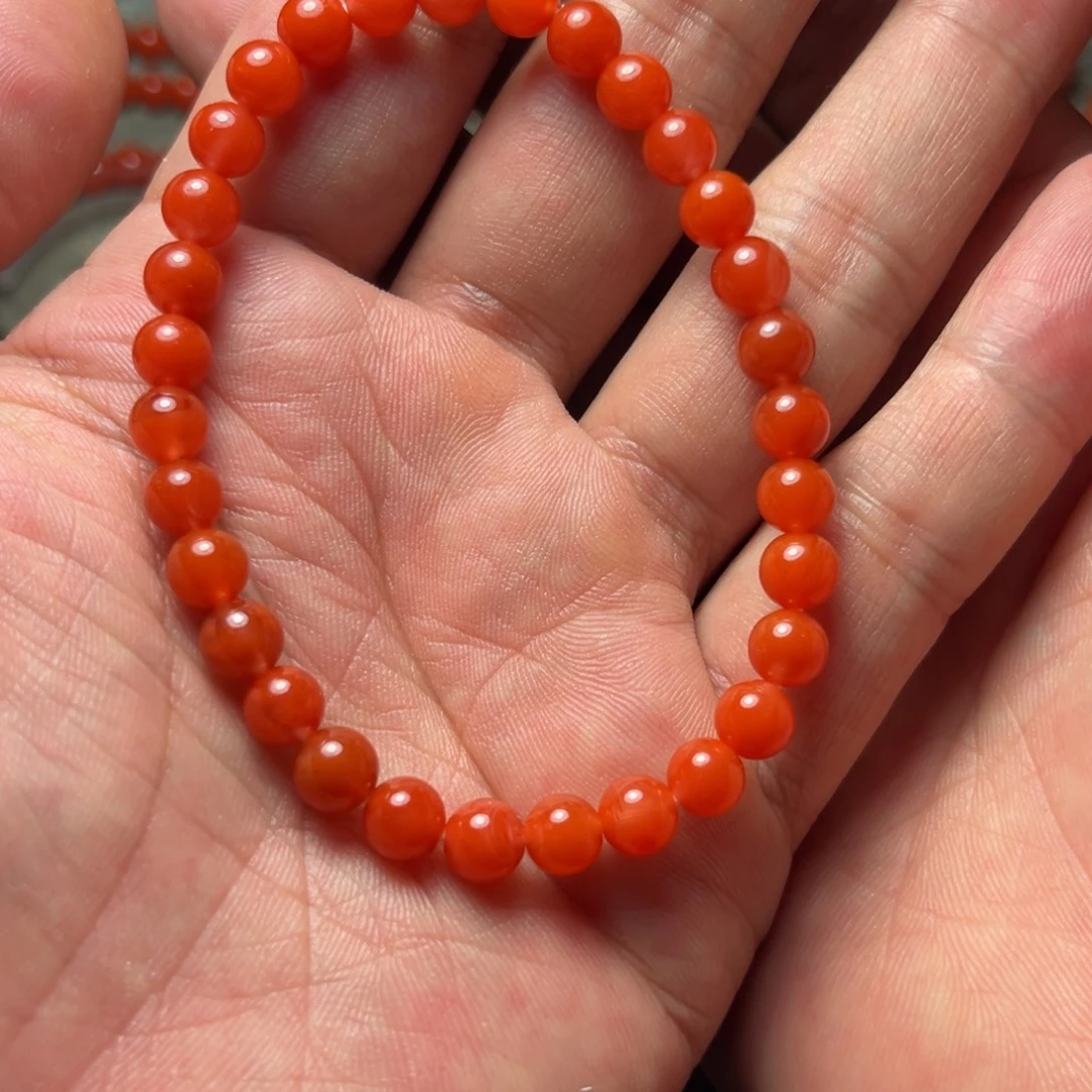 南红玛瑙未镶嵌手串