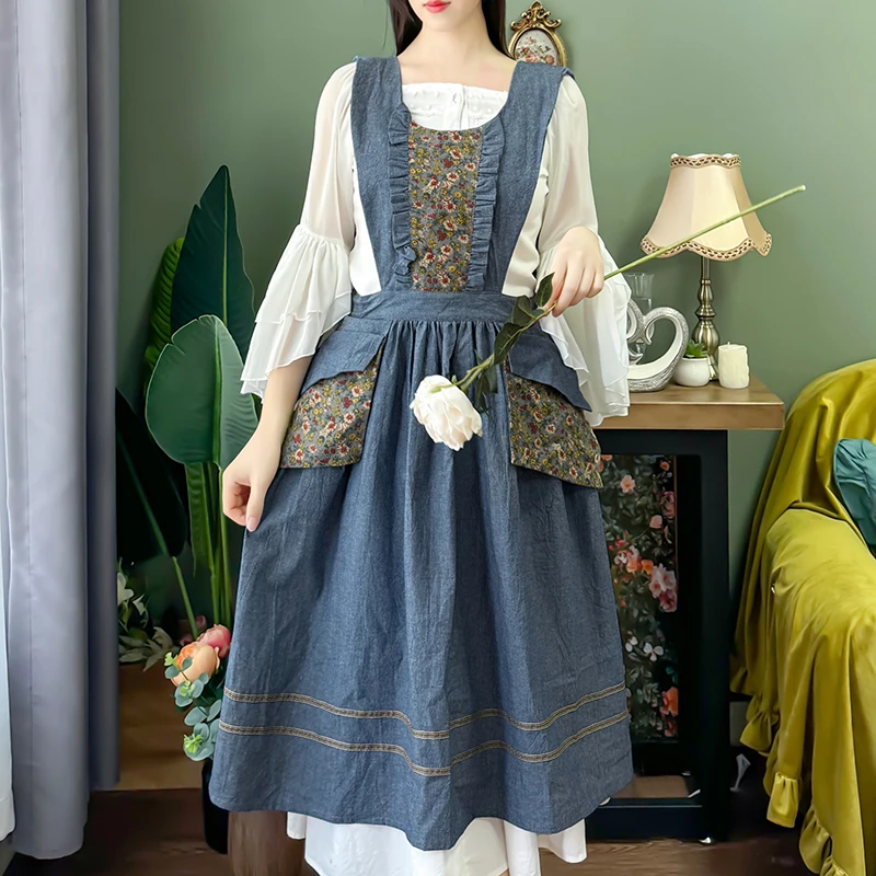 围裙厨房家用2025新款纯棉女漂亮时尚美甲公主法式好看网红同款