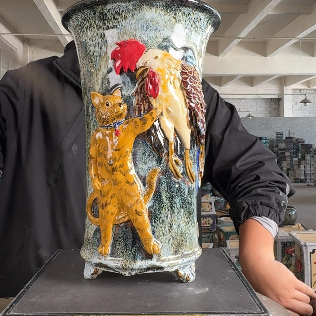 。一风堂石湾花盆 内19*34