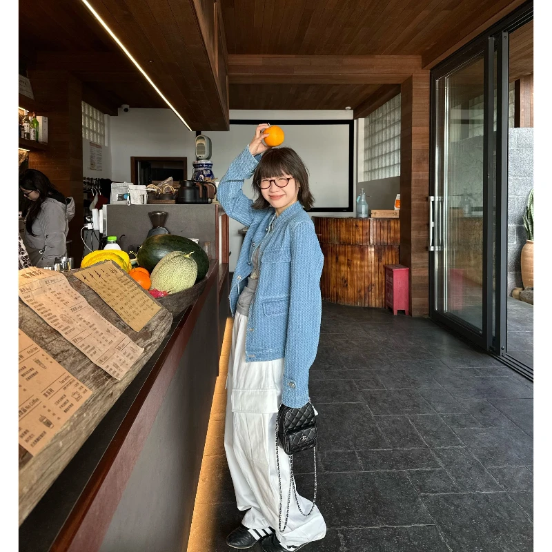 【NO退NO换】Our2【编织小香牛仔外套】慵懒时尚牛仔外套【X5184】