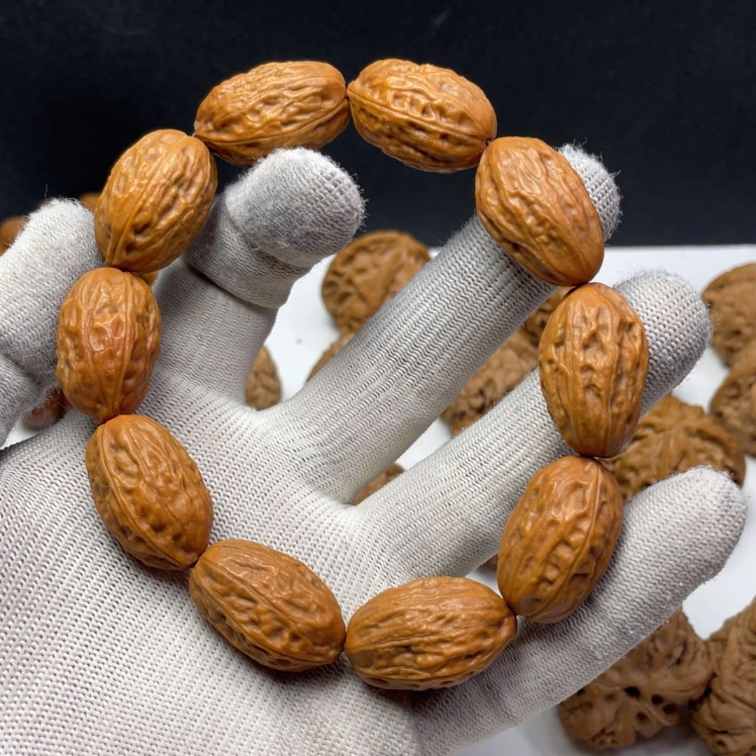 文玩核桃把件18大枣原皮原色