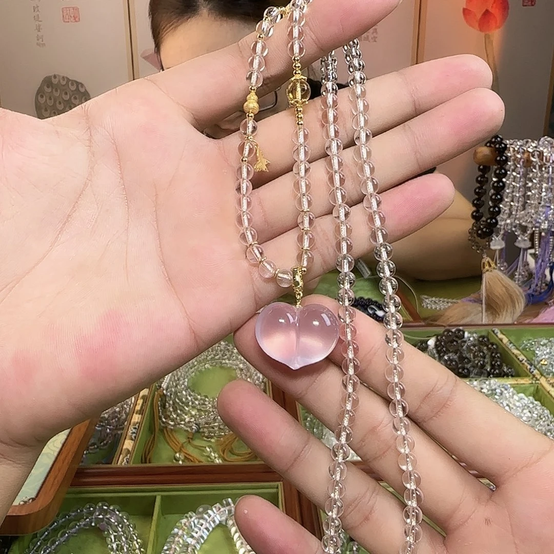 用***7水晶未镶嵌手链白水晶