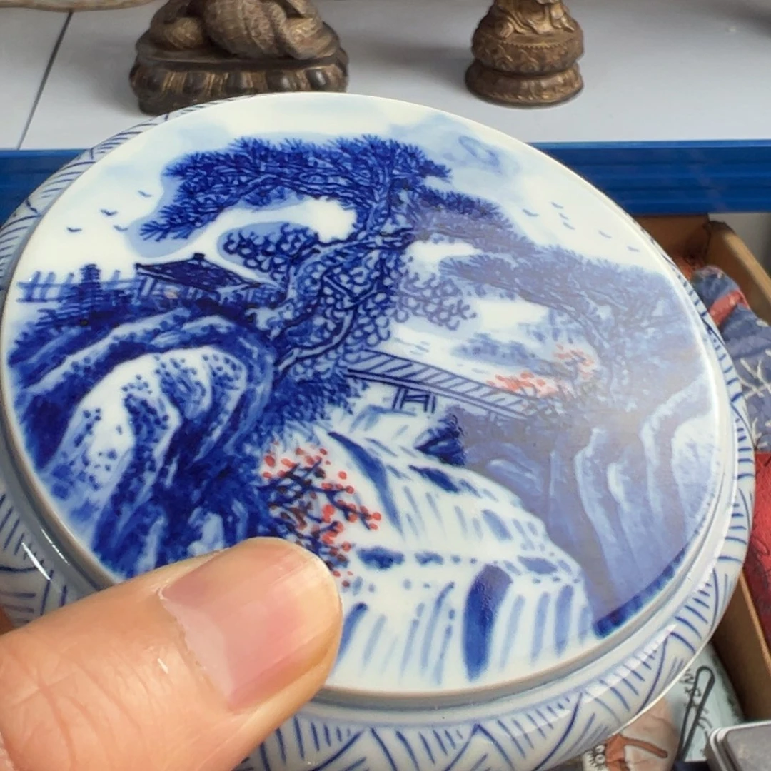 紫砂茶叶盒现代工艺美术瓷器