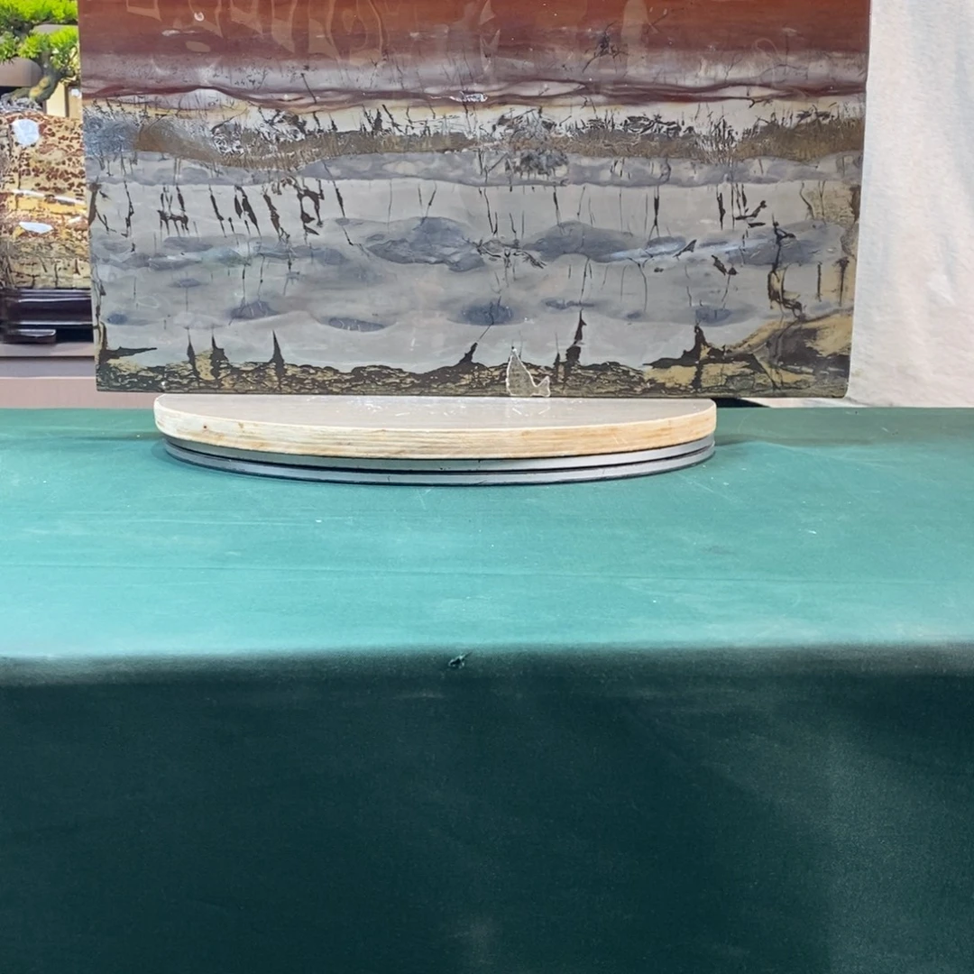 石材广西国画石草花石