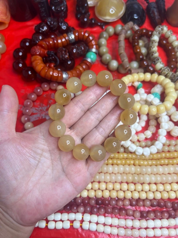 非金属皮质手链 羊角手串，尺寸18