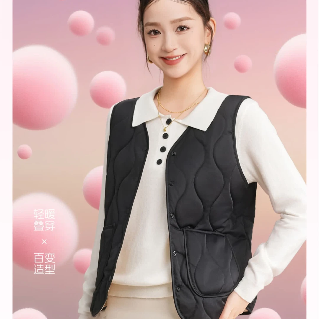【李国强专属】【轻暖叠穿】奢黛宠＆冬日女士马甲155-6801