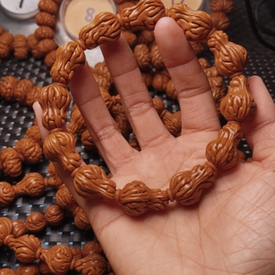 桃核手串龙纹桃核