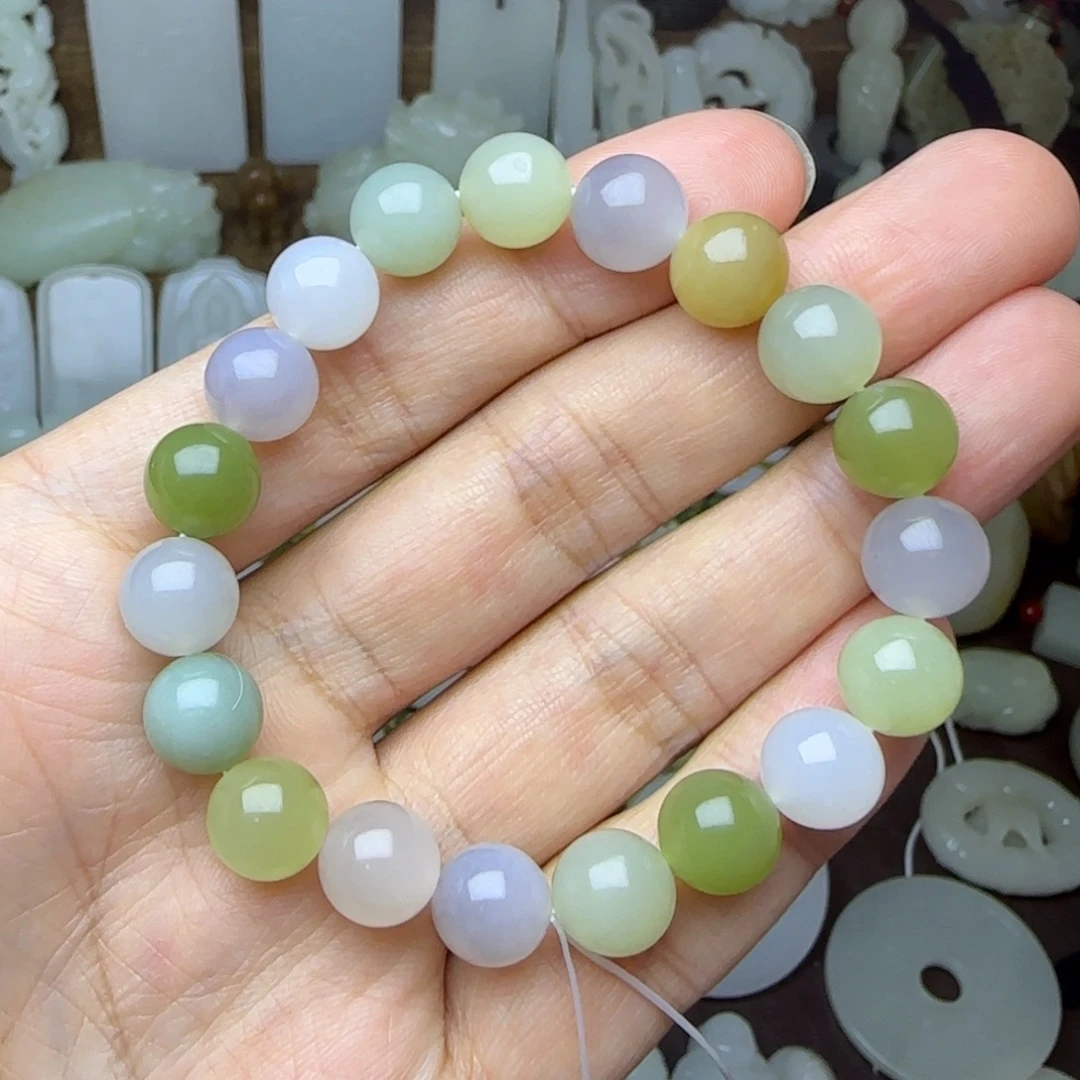 和田玉未镶嵌挂件卡10多宝