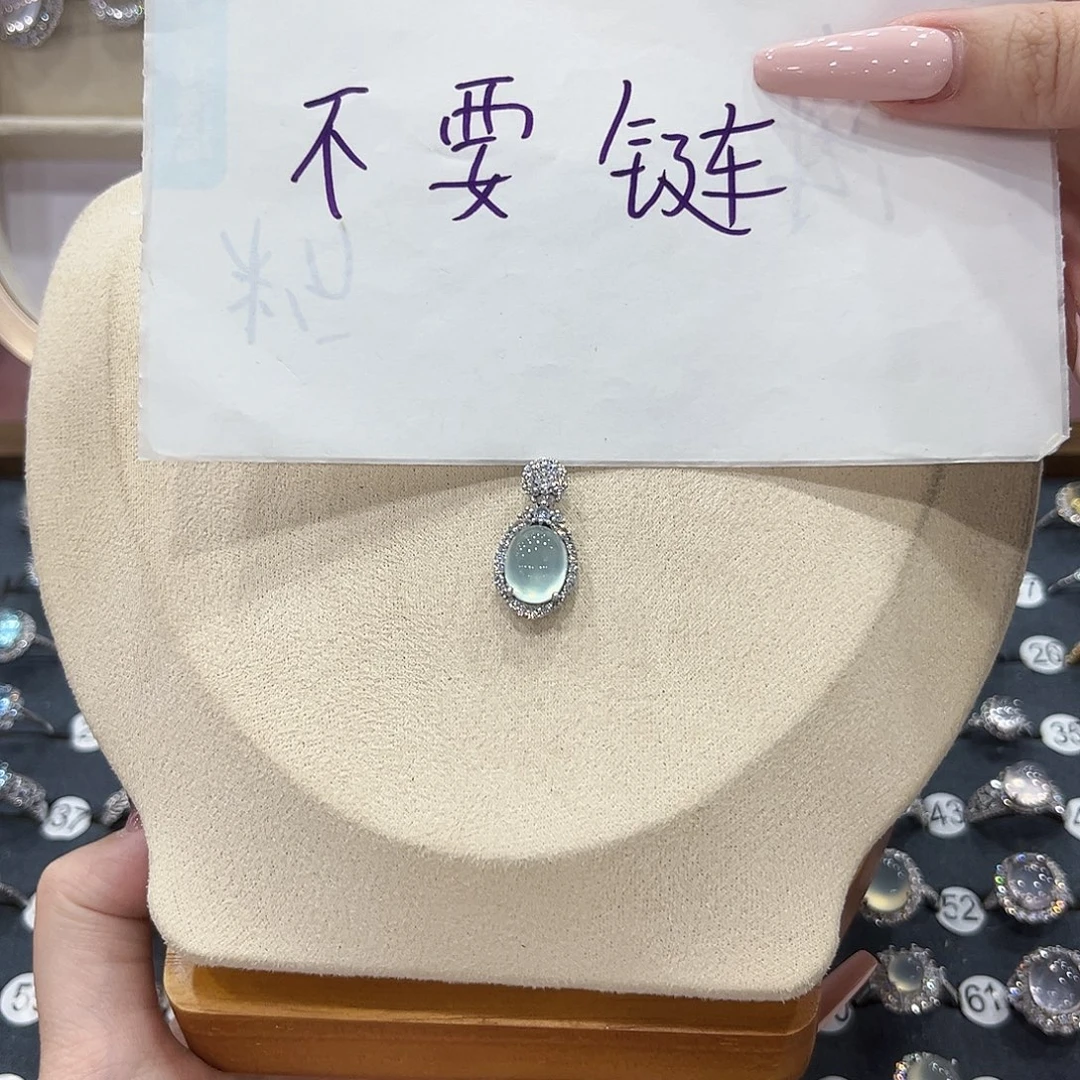 每***-银S925镀金镶嵌蛇纹石玉戒指