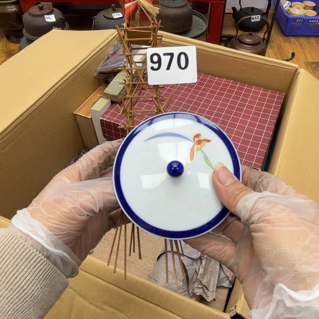 瓷片东**只摆件工艺品摆件666