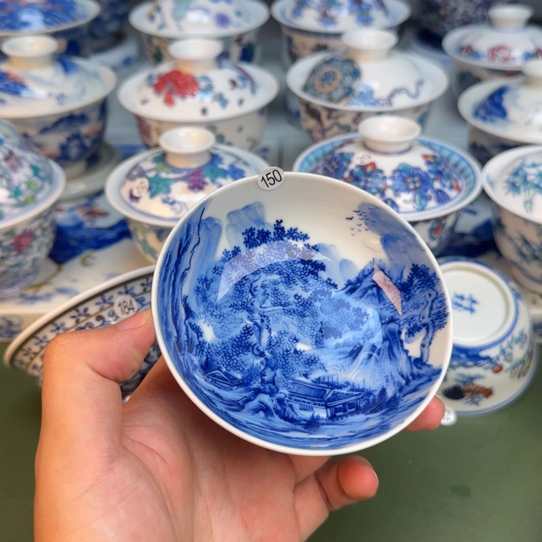 彦祖纯手工手绘茶具150