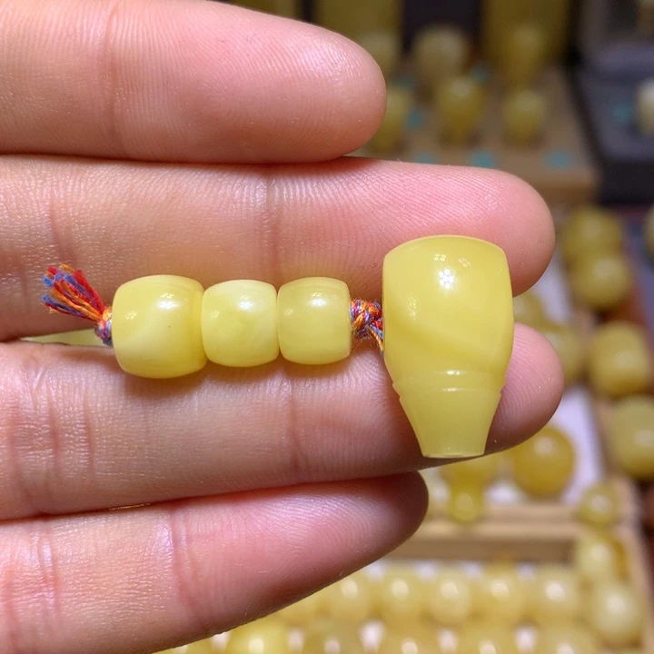 未镶嵌蜜蜡裸石天然俄料黄白花蜜蜡套装8-11