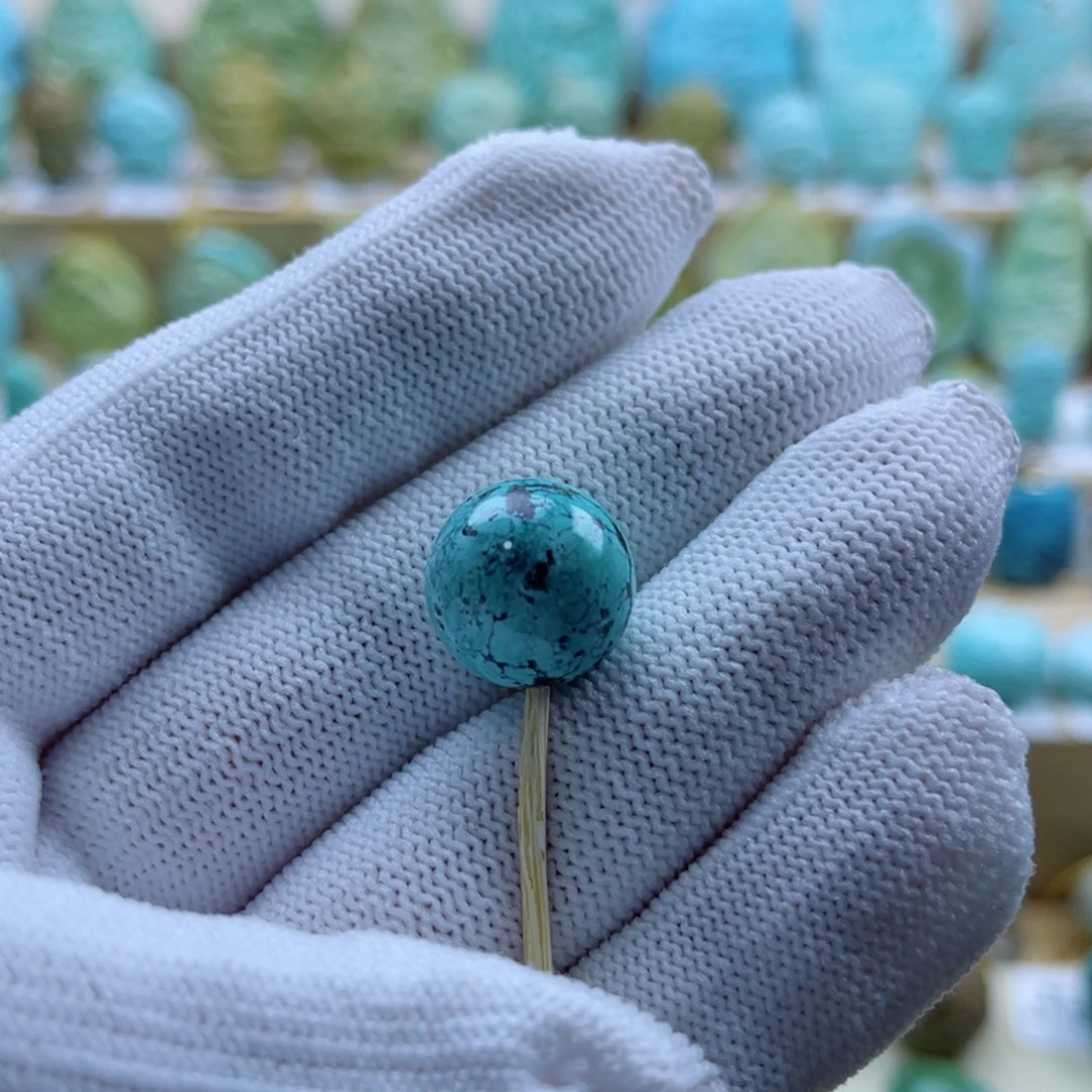 绿松石未镶嵌珠宝奇石13mm