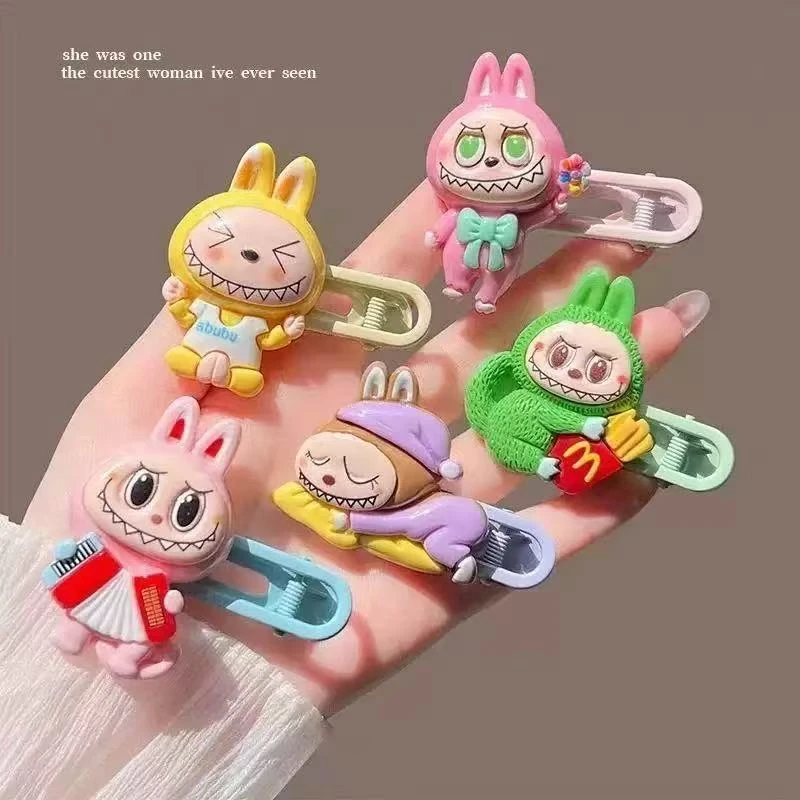 卡通风发夹小女孩甜美亲子小抓夹