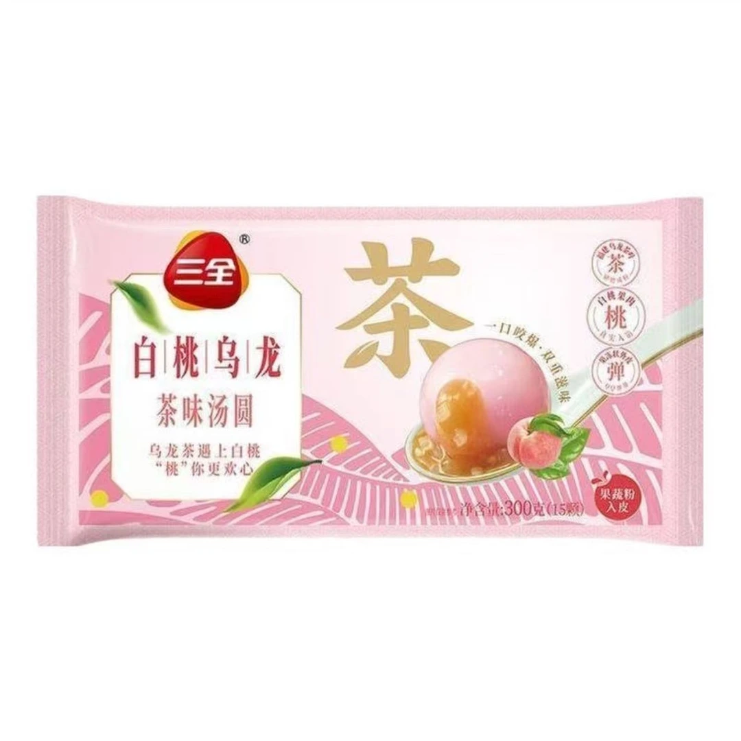 三全白桃乌龙茶味汤圆300g