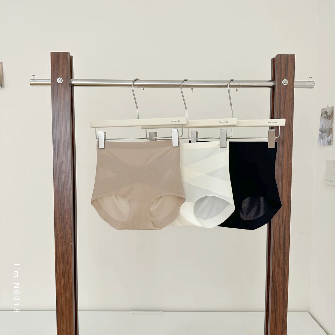 莫代尔轻塑交叉收腹粉底液隐性小蛮腰三角内裤N6018