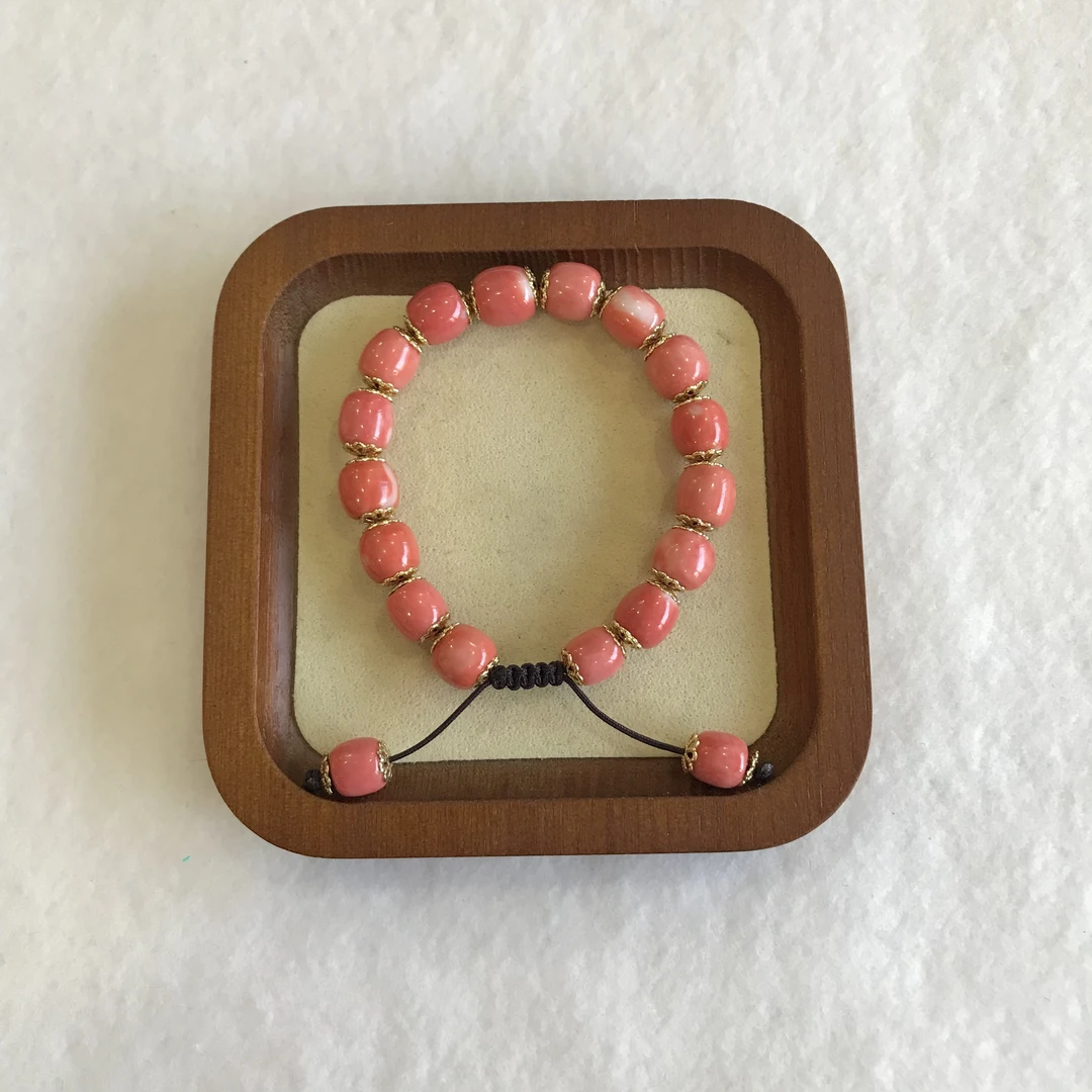 天然红珊瑚 莫莫 手链