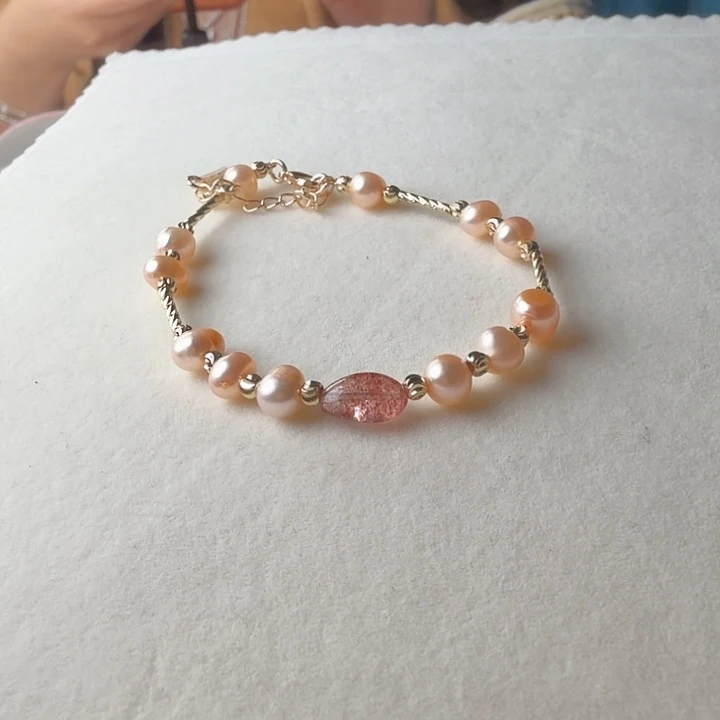 淡水珍珠合金手绳