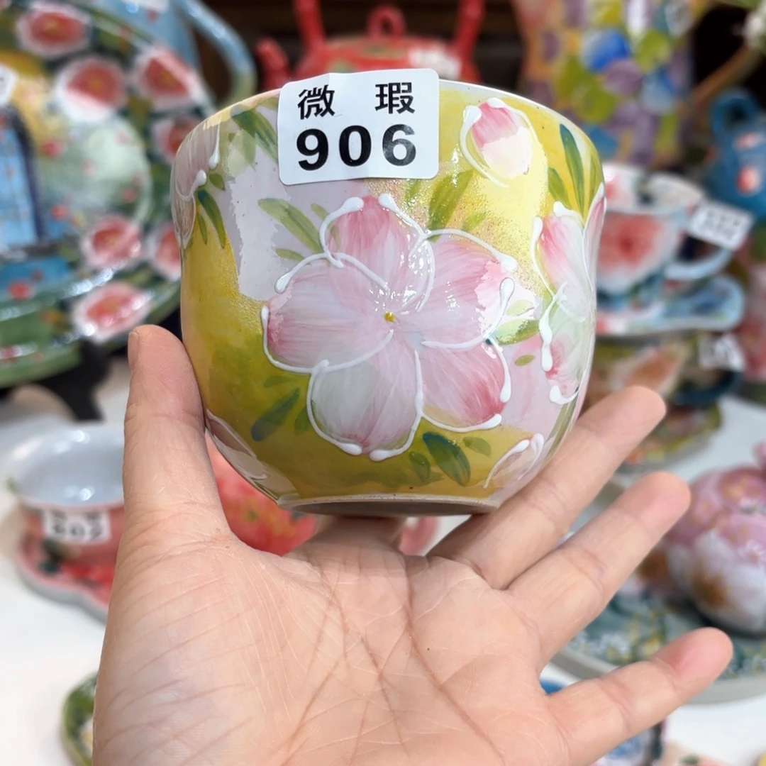 景德镇手绘高温釉下彩陶瓷茶具