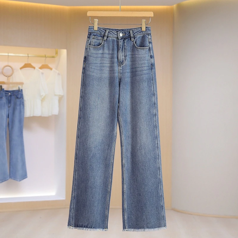 Z339-伍莎服饰云仓百搭时尚新款夏季牛仔裤#VZ146Z011