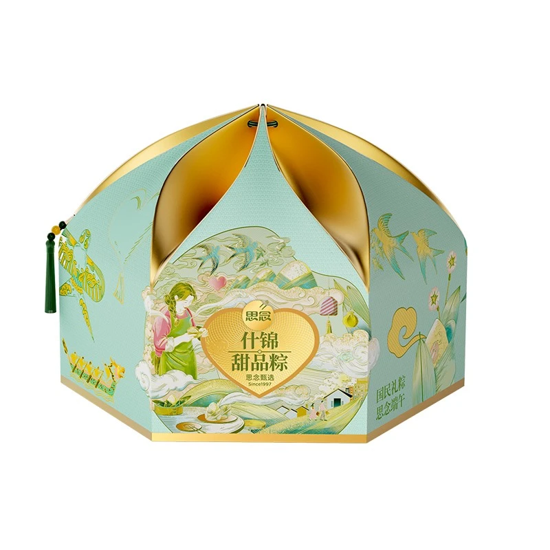 思念什锦甜品粽子礼盒800g玉米红豆、豆沙蜜枣山药黑芝麻核桃板栗