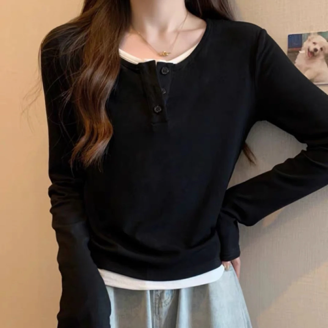 【小依专享】T333086XB时尚百搭T恤打底衫-3086