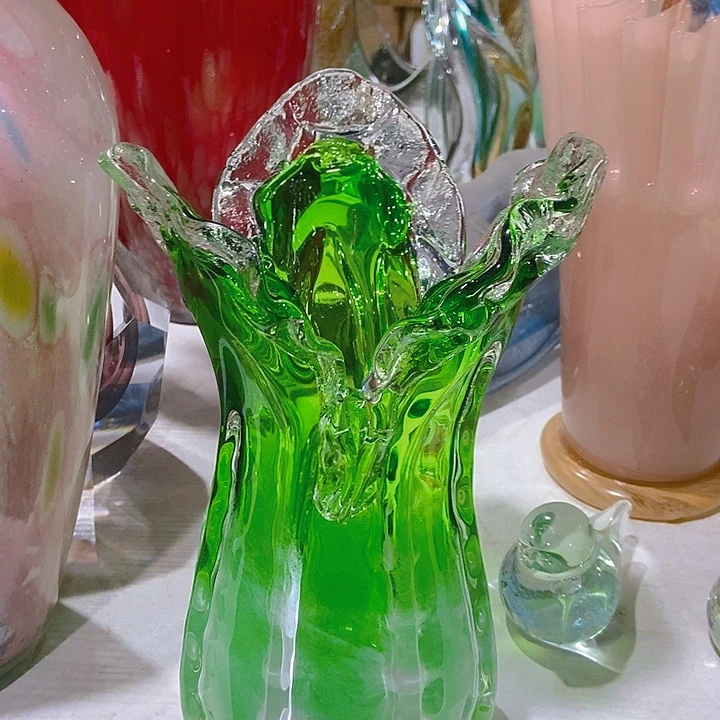 无铅玻璃琉璃花瓶高27口9