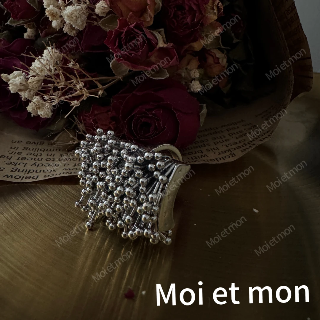 合金戒指 【Moi et mon】春季新款小众气质轻奢时尚百搭复古戒指