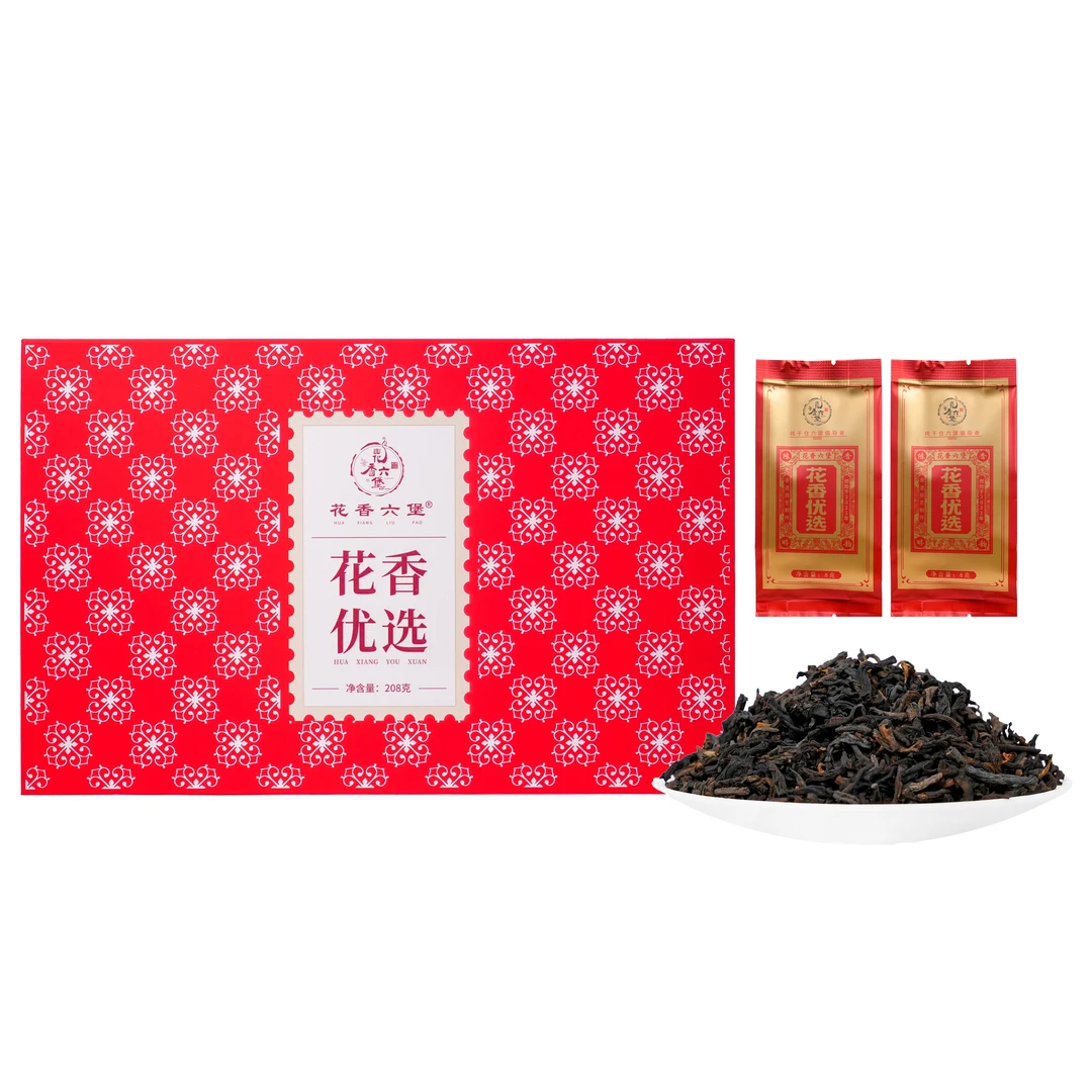 五年陈原料广西梧州花香六堡特级优选六堡茶208g