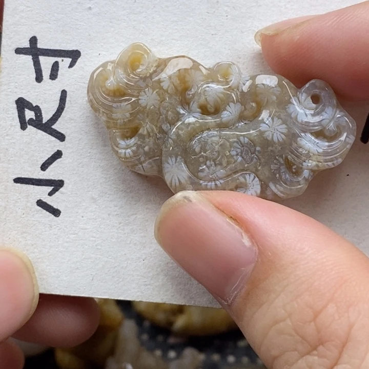 硅化珊瑚（珊瑚玉）未镶嵌颈饰