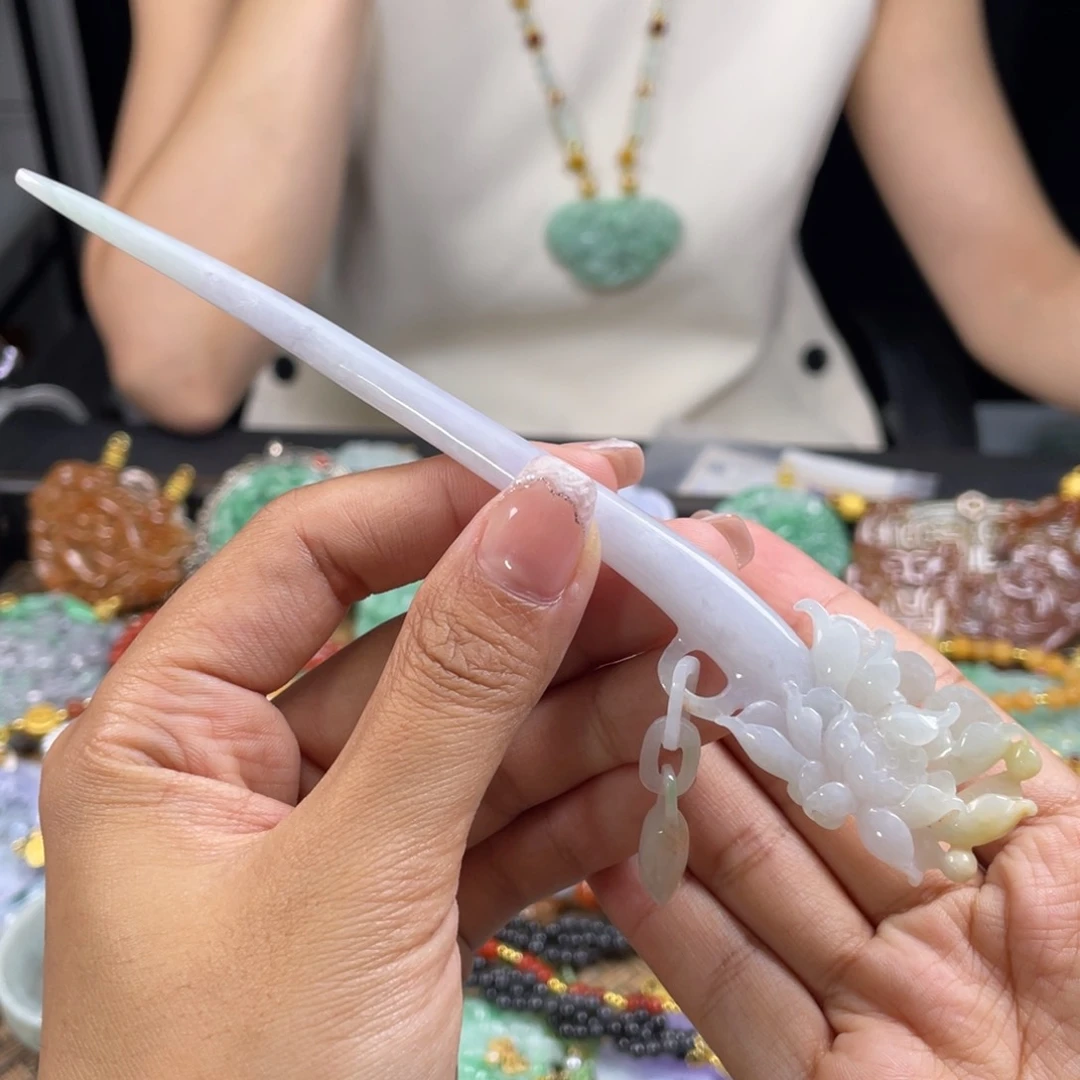 翡翠未镶嵌颈饰代编织